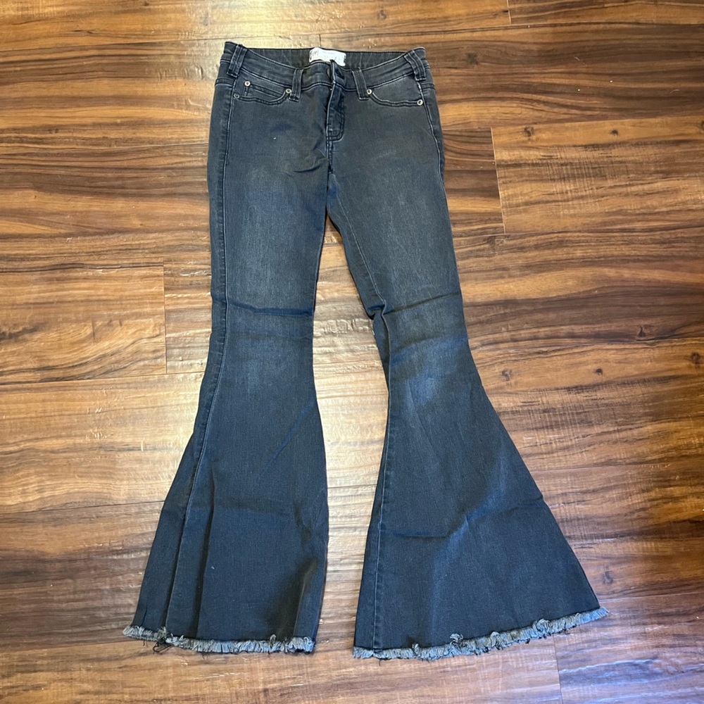 Free People Just Float On Black Flare Jeans